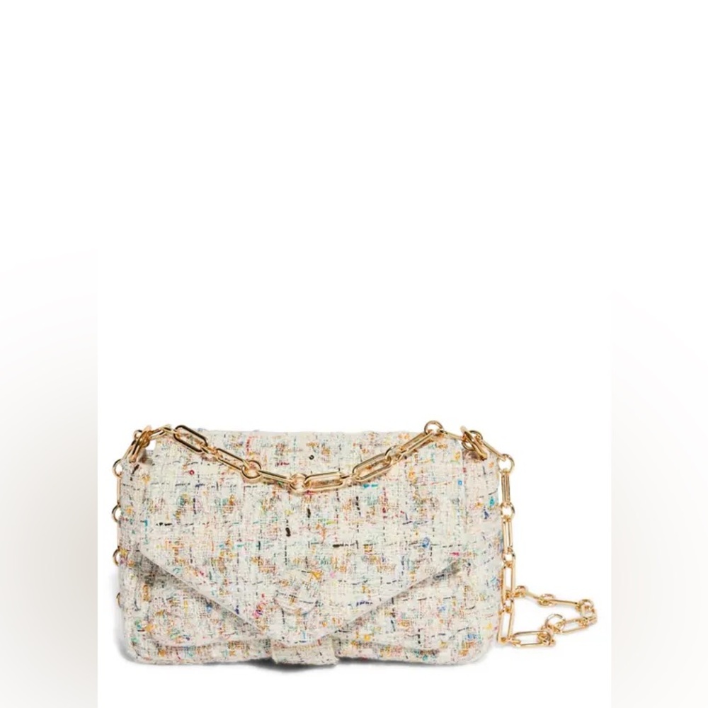 Multi Tweed Crossbody Purse